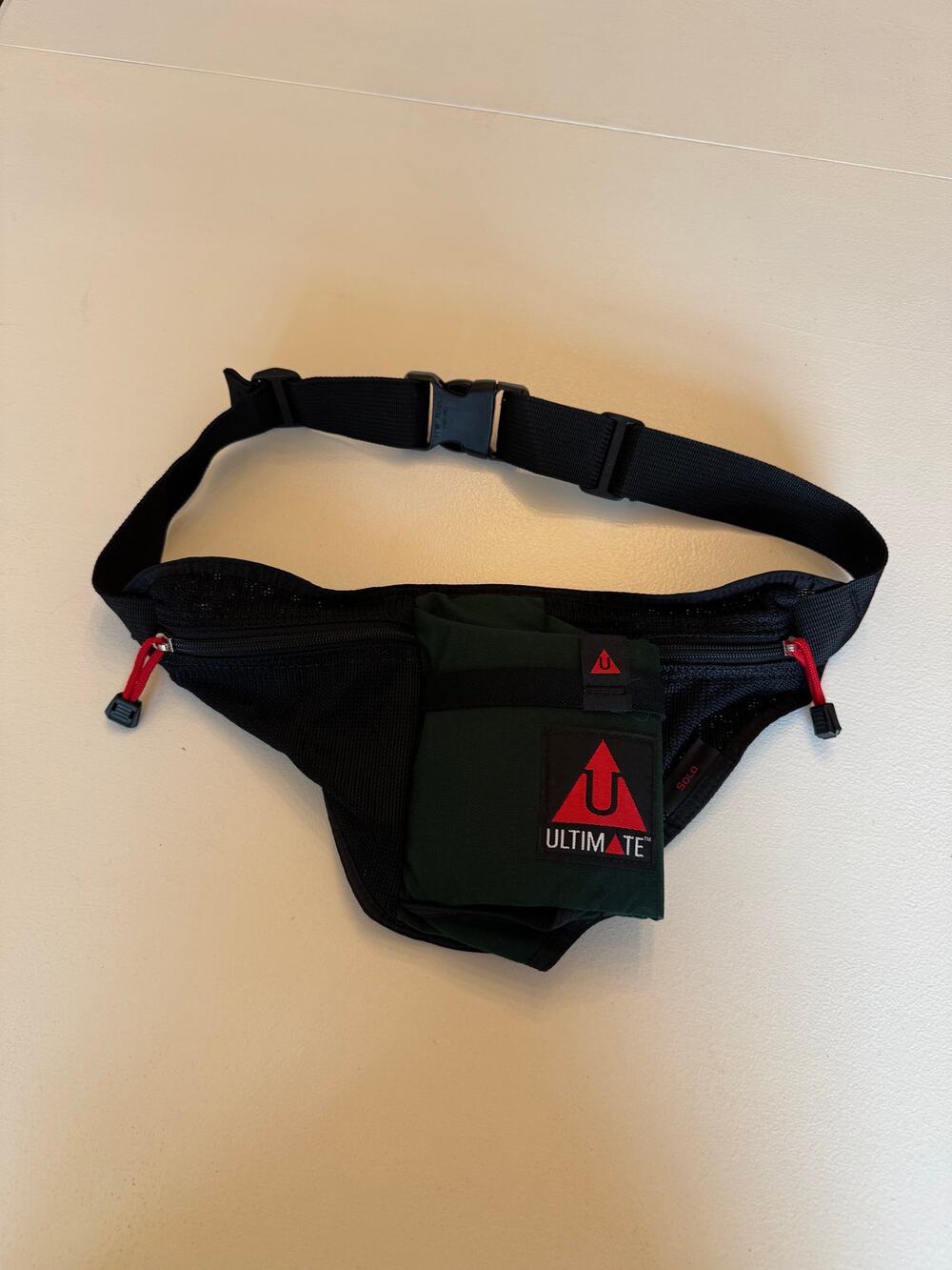 Vintage Ultimate Direction Solo Running Belt Fanny Pack Water Bottle Holder Mesh